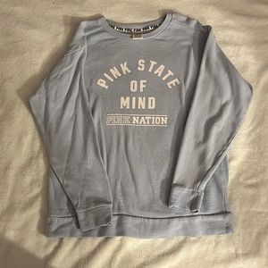 Light Blue Pink Sweatshirt